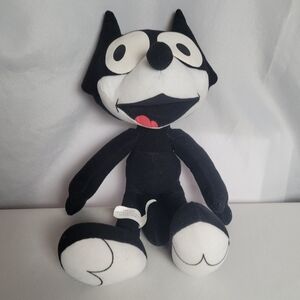 Felix The Cat VTG 15" Plush Stuffed Cartoon Animal Toy Works